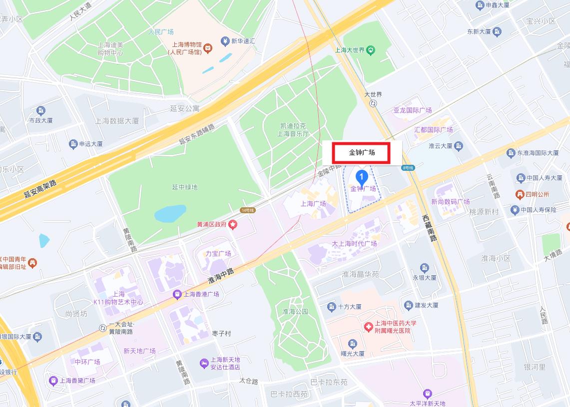 金钟广场交通区位图